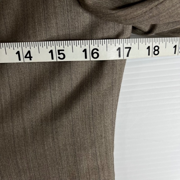 Nautica Mens Tan Brown Blazer Polyester Blend Fully Lined 12 - Picture 5 of 9